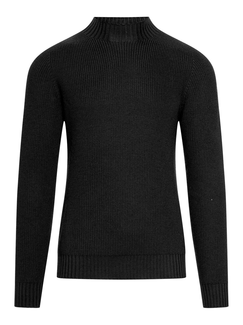 WOOL HIGH NECK SWEATER
