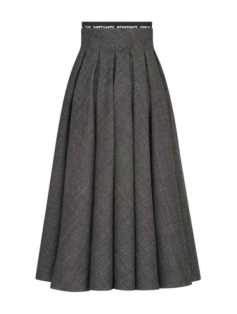 PLEATED MIDI SKIRT