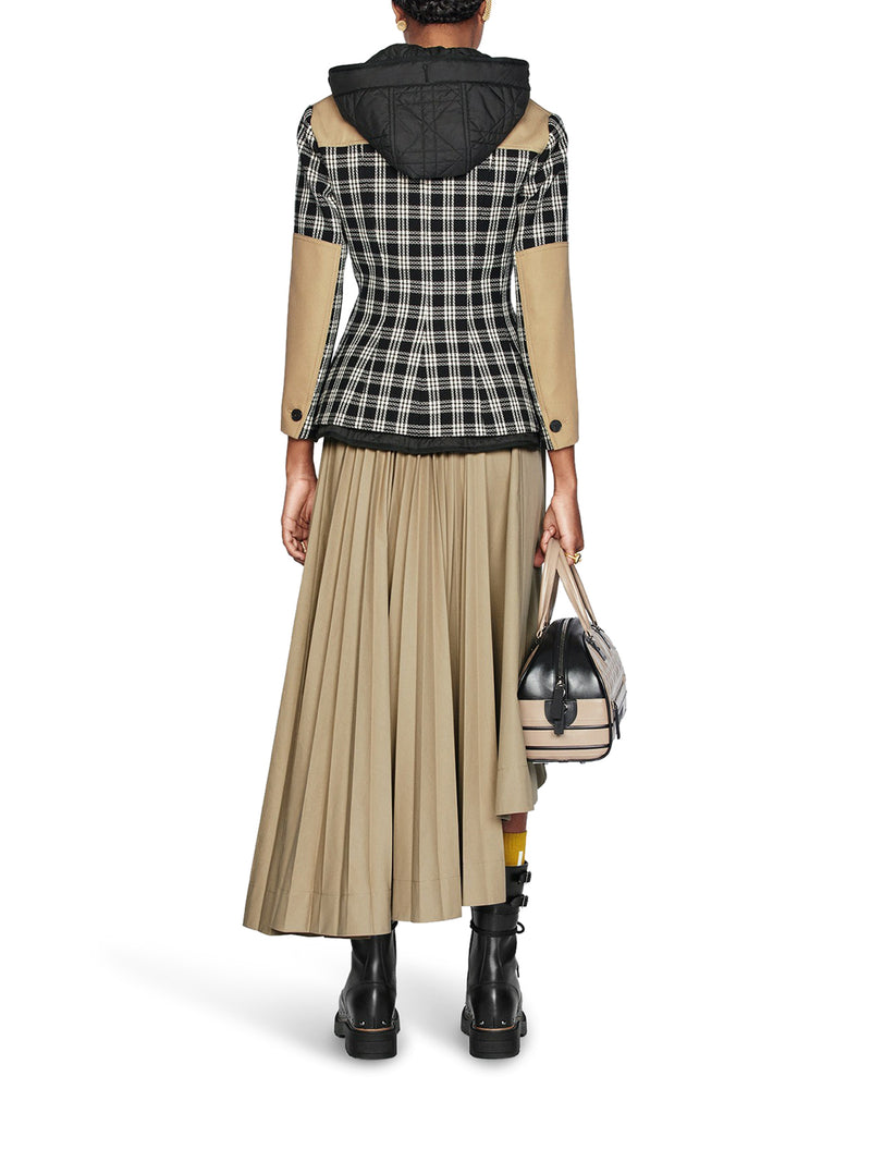 Check`n`Dior white and black wool