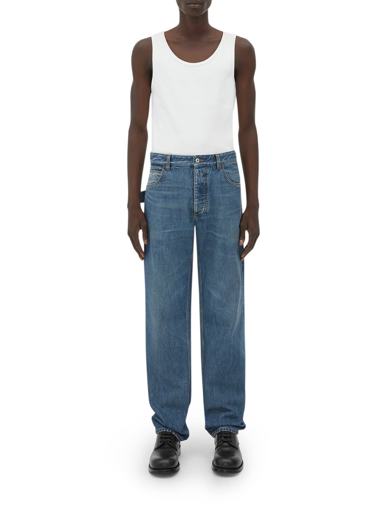 Straight Fit Jeans In Original Medium Washed Denim