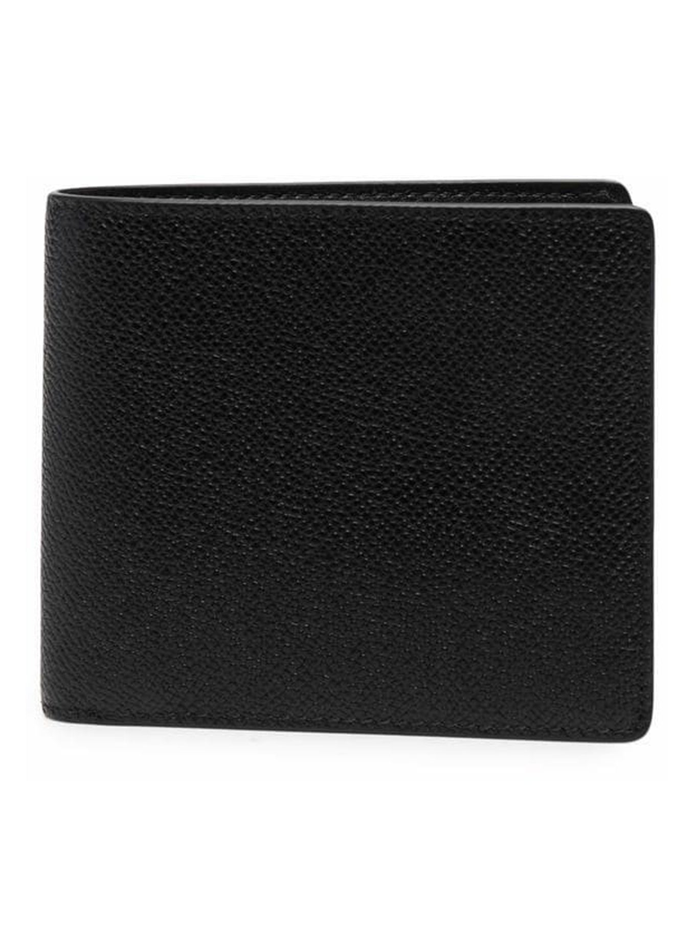 grained bi-fold wallet