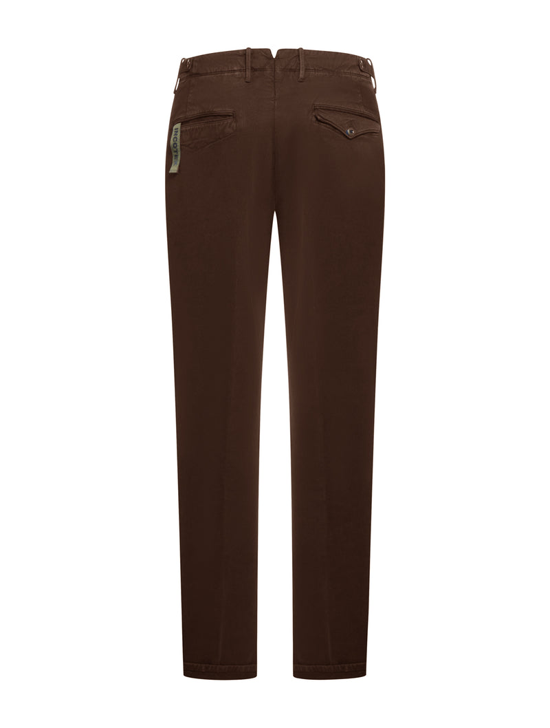 Slim fit trousers in organic stretch tricocell