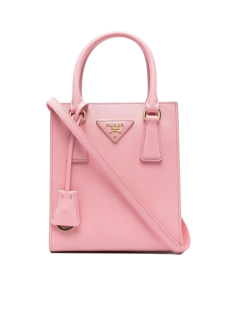Prada Galleria Saffiano Leather Mini-bag Unica in Pink
