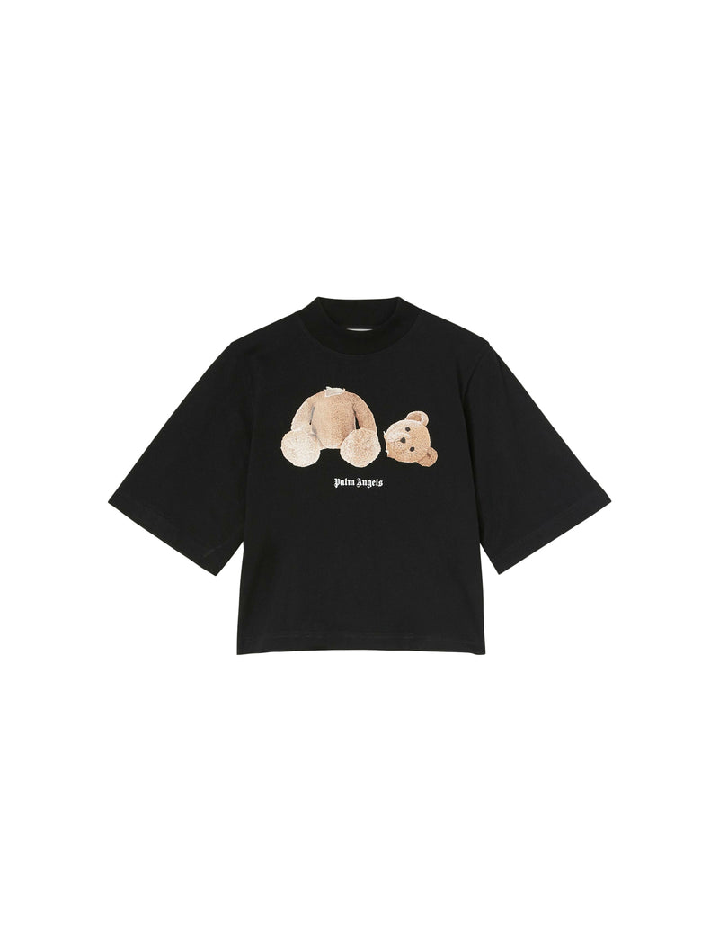 PALM ANGELS: t-shirt with bear print - Black