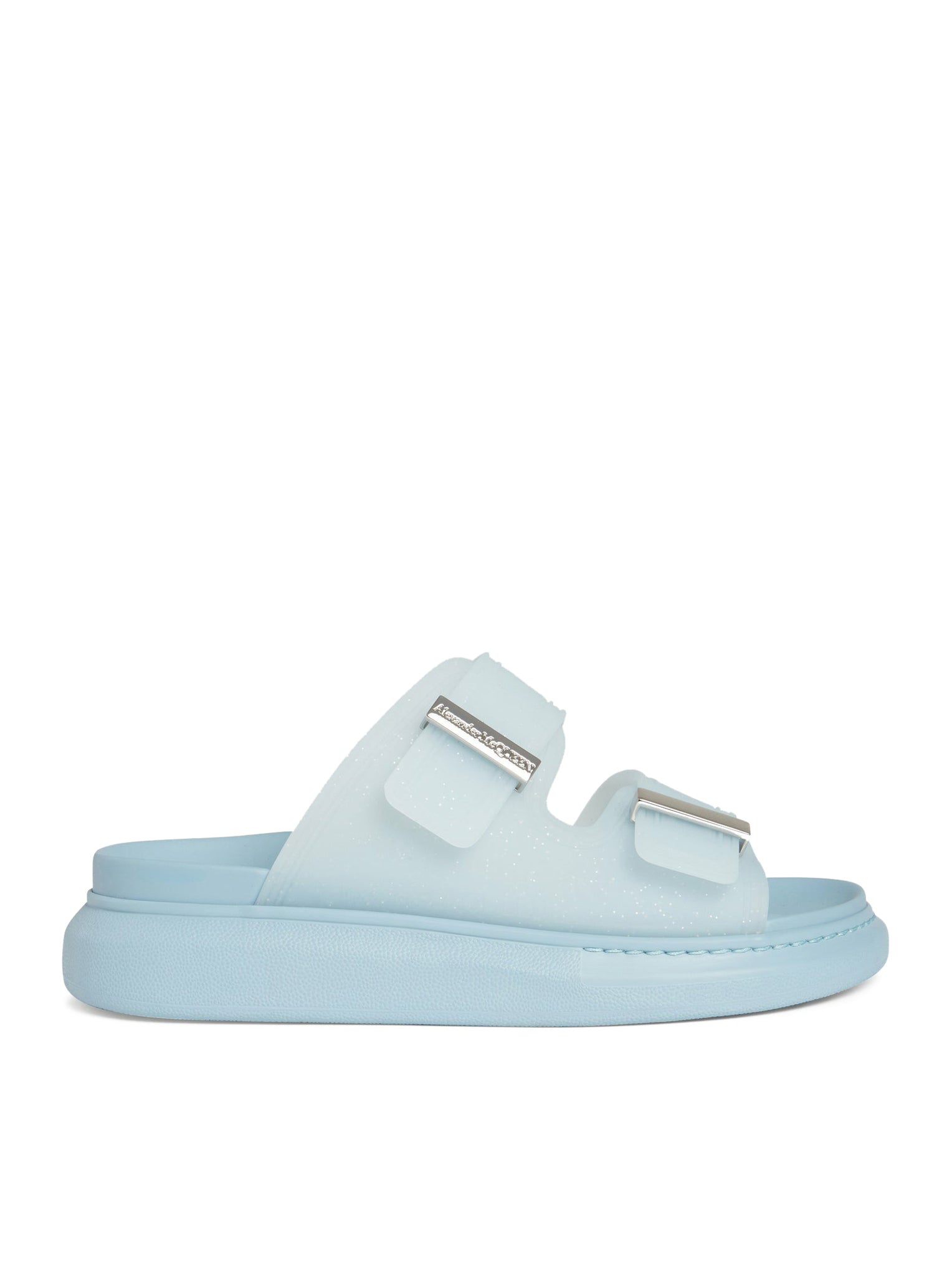 ``Hybrid`` sandals in light blue rubber