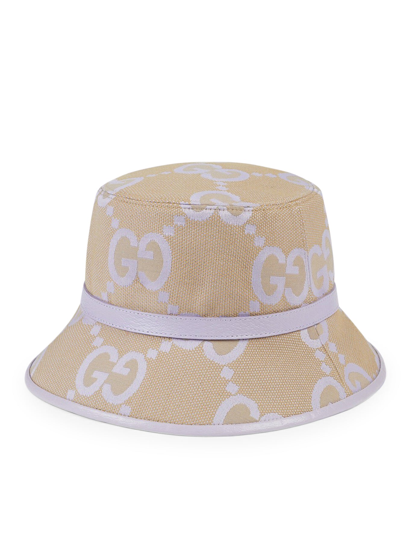 Gucci: Beige & Pink Jumbo GG Bucket Hat