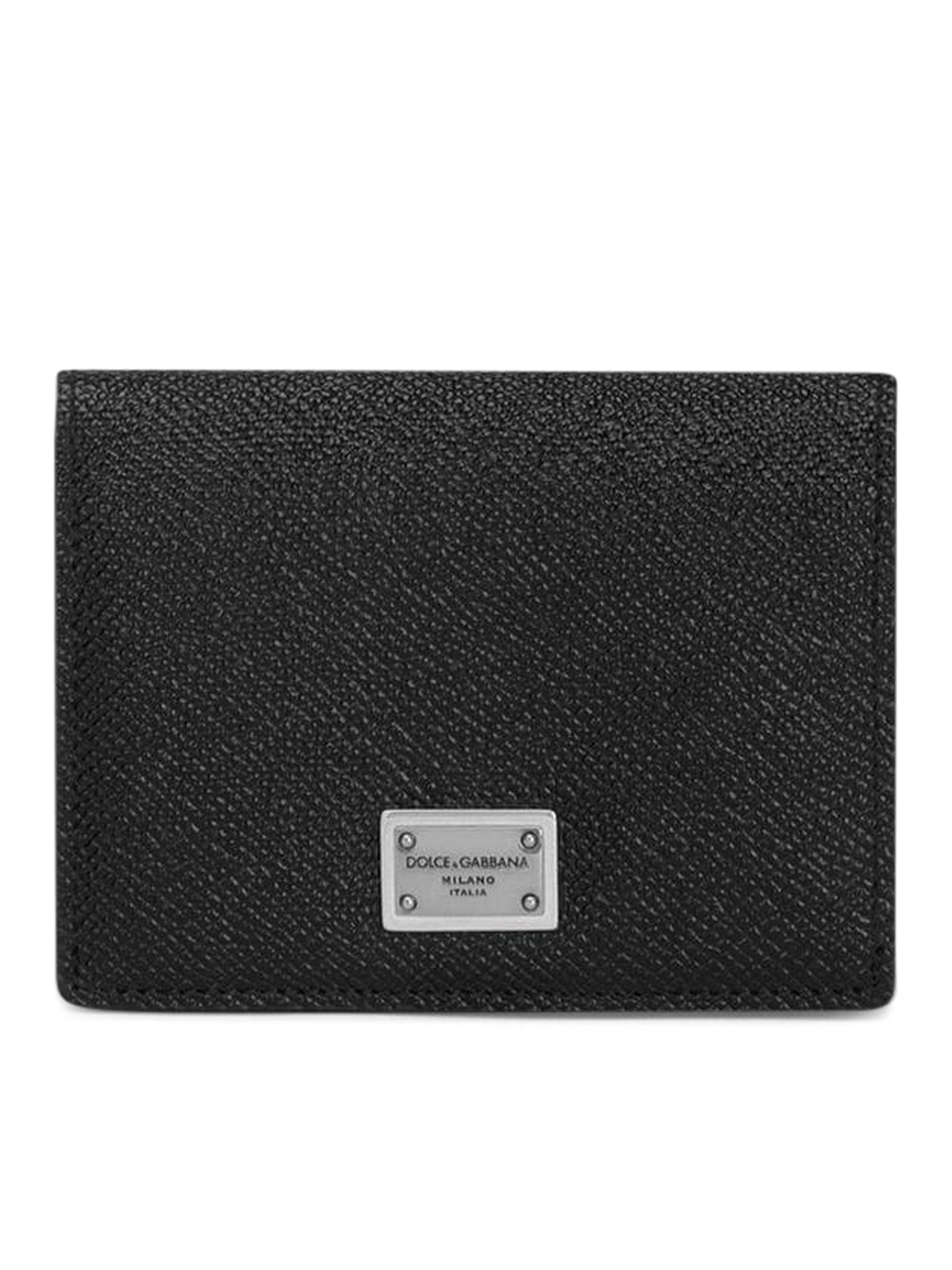 logo-plaque folded cardholder, FENDI