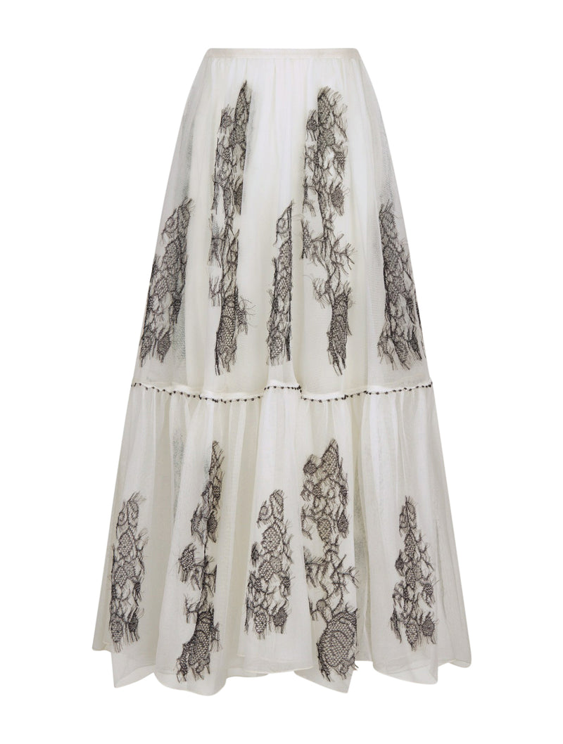FLARED MIDI SKIRT
