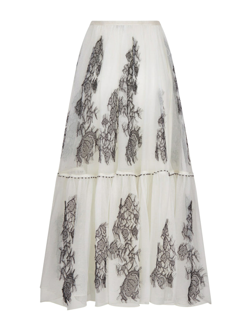 FLARED MIDI SKIRT