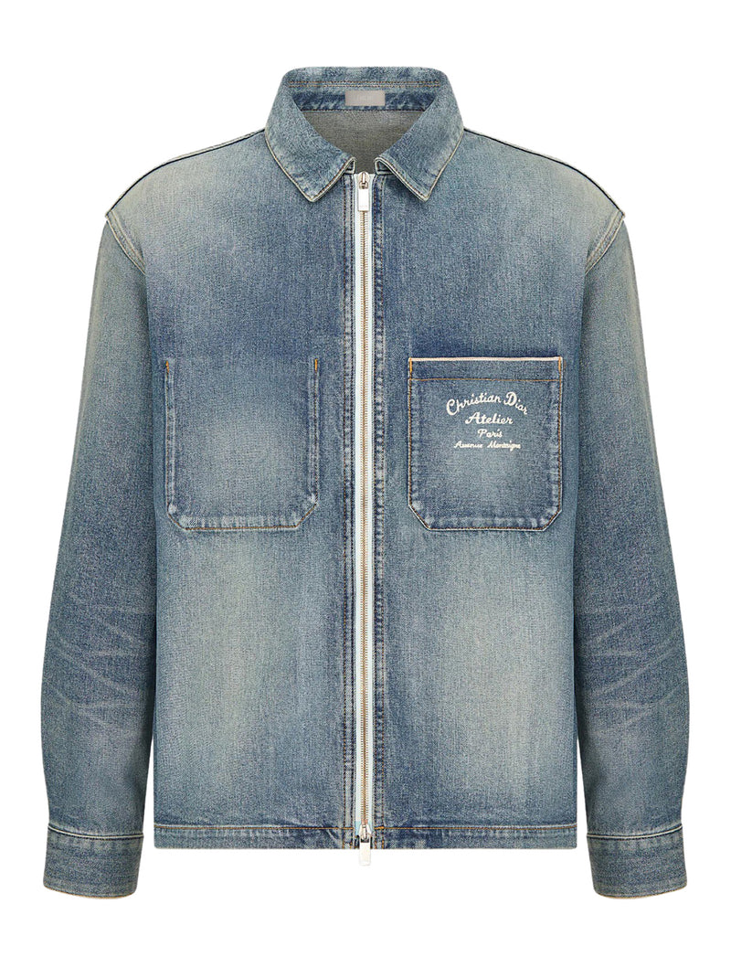 ZIPPED DENIM JACKET