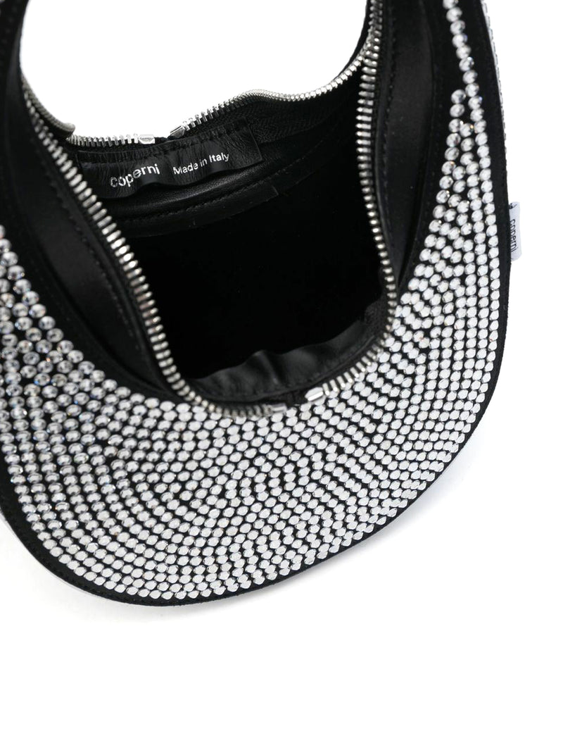Swipe crystal-embellished bag