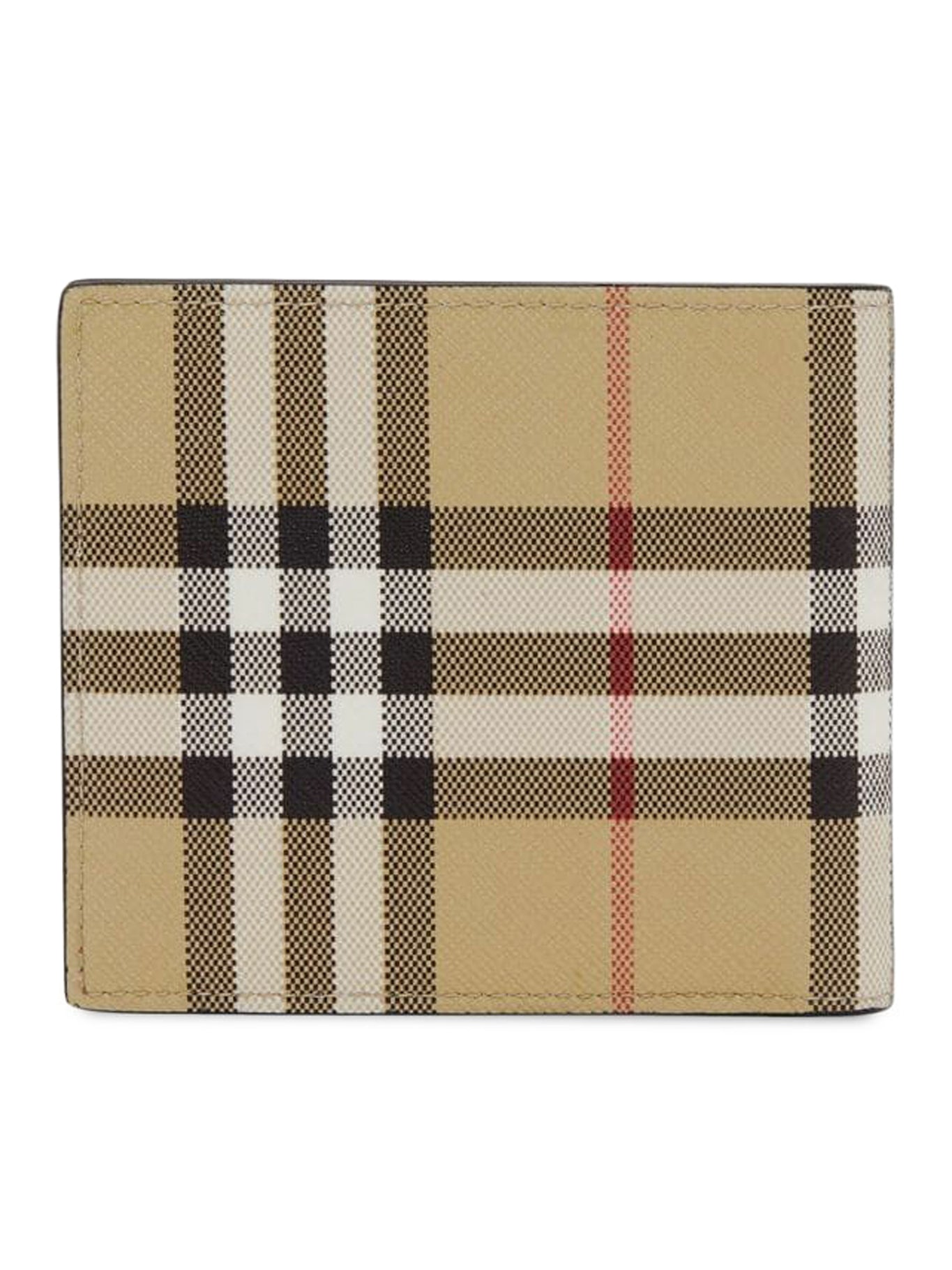 Vintage Check bi-fold coin wallet