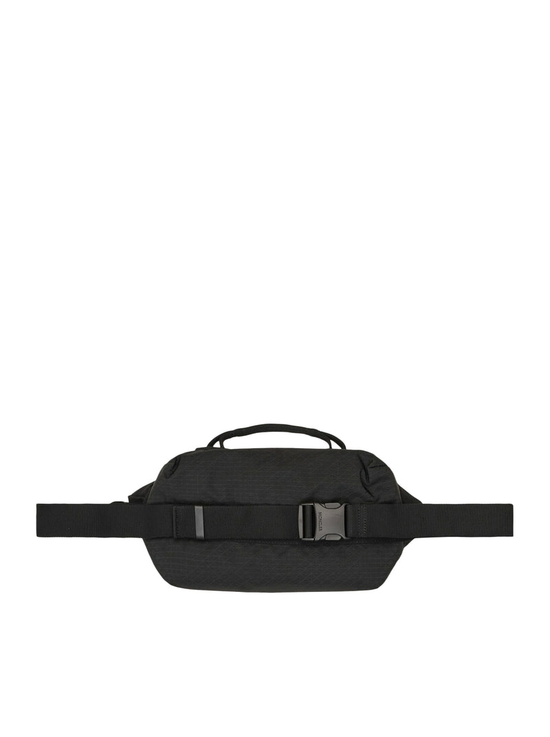 Black Iconographe Nylon Belt Bag for Man in Black