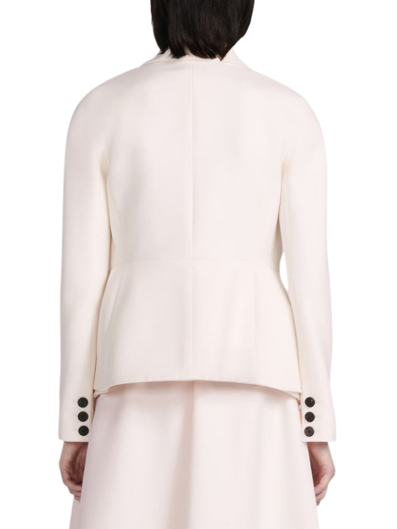JACKET WITH WOOL AND SILK BASQUE