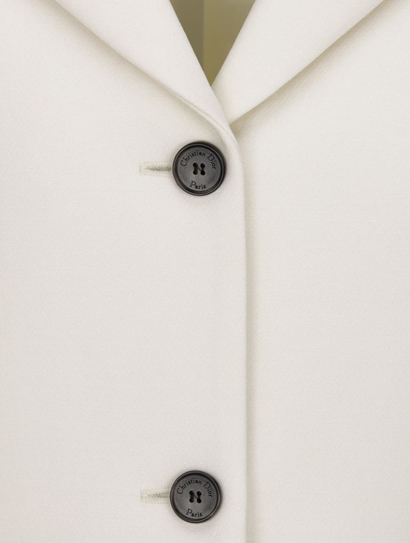 JACKET WITH WOOL AND SILK BASQUE