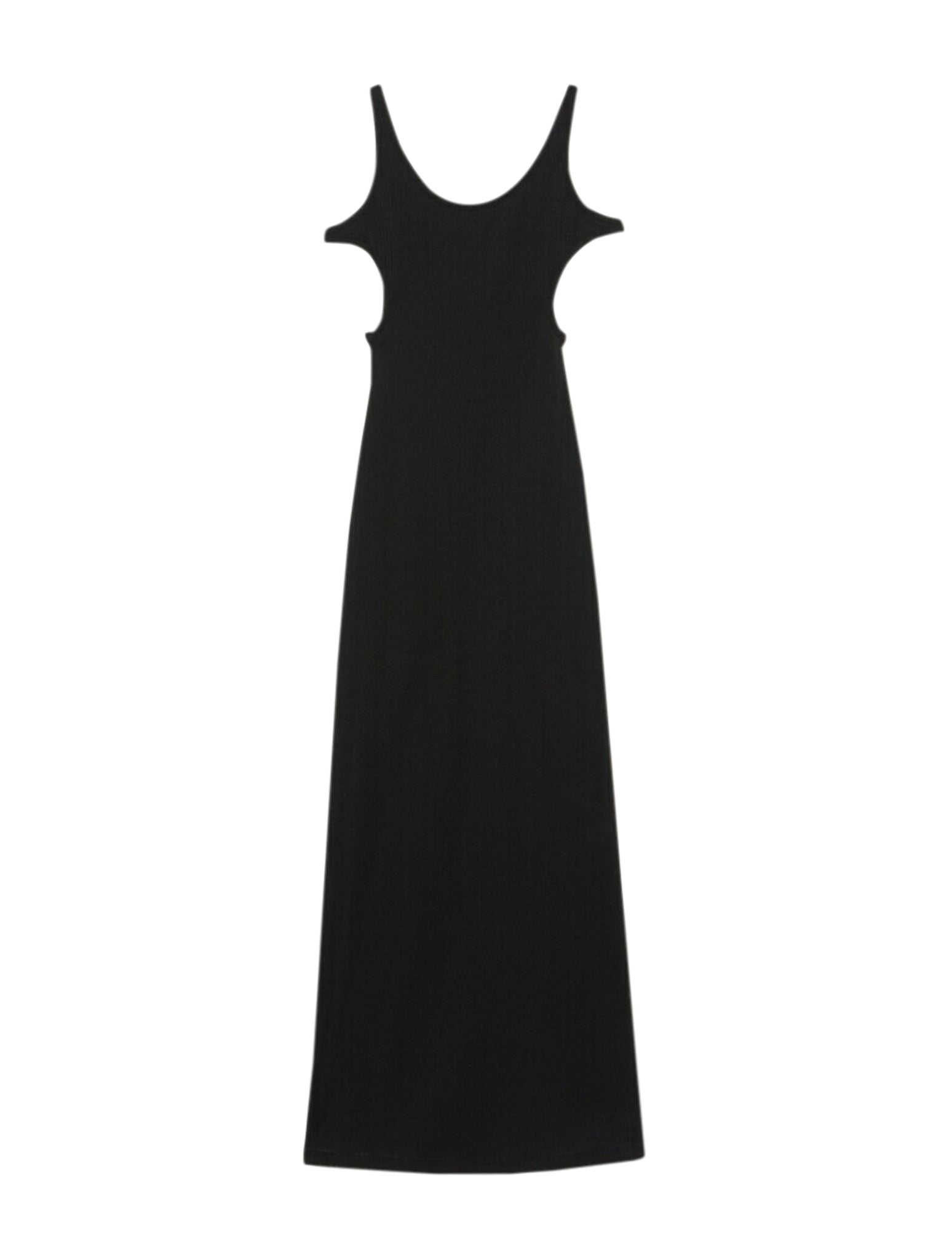 Ribbed jersey dress with cut-out detail