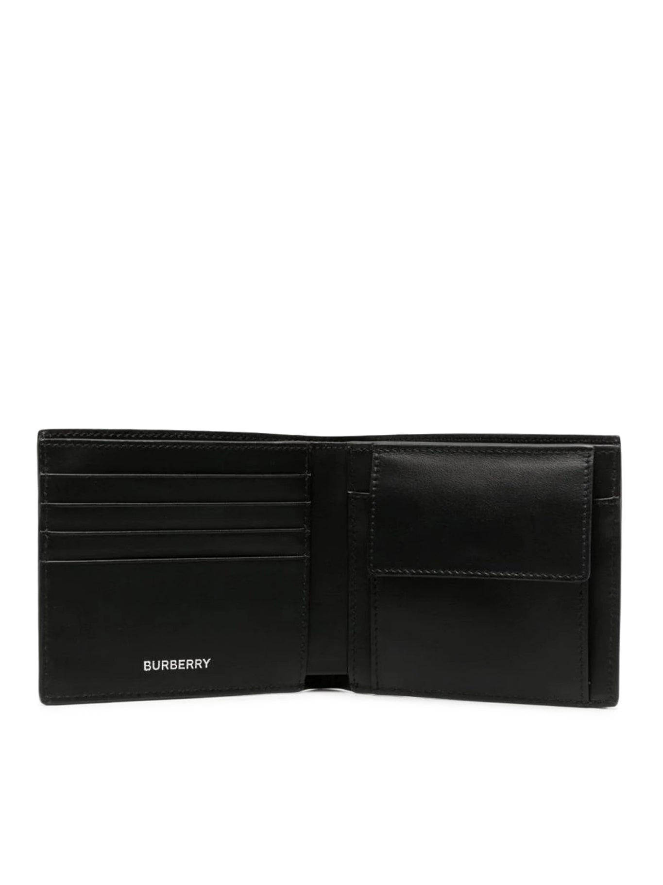 EKD Leather Zip Wallet in Black - Women