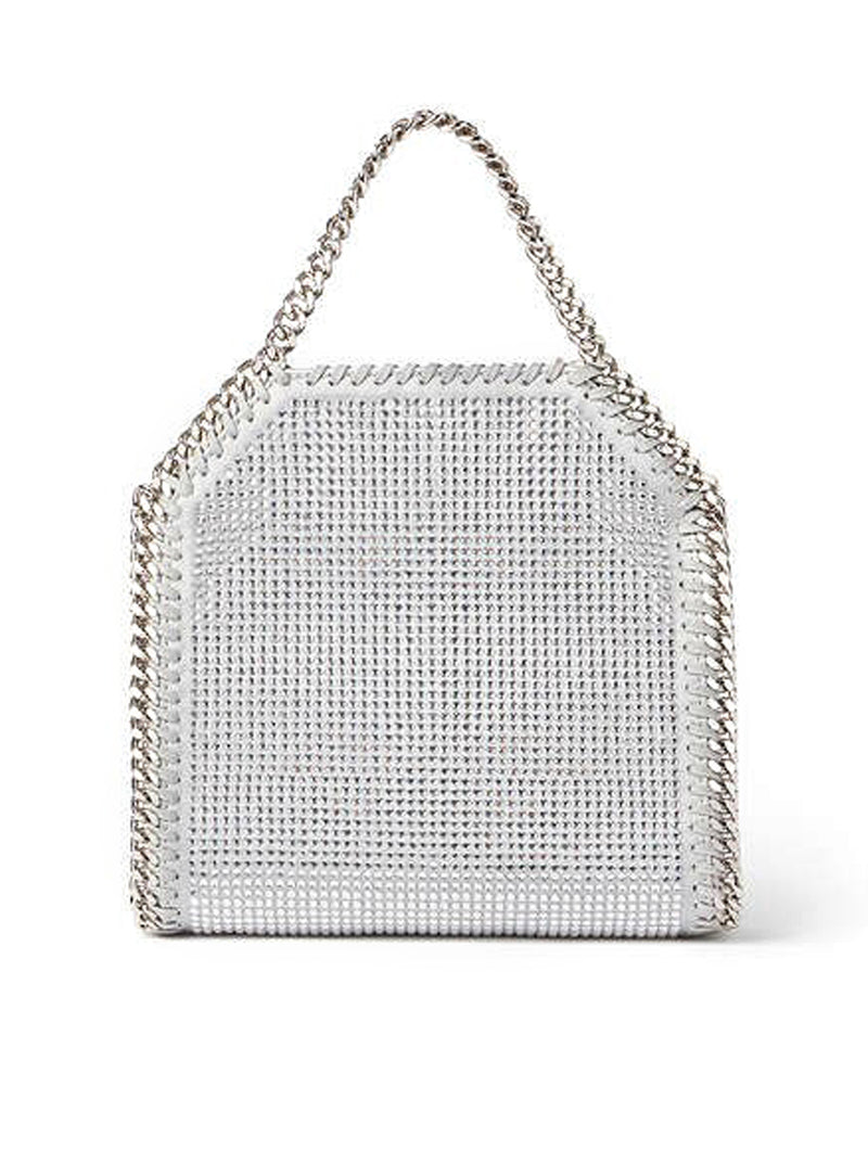 Micro Tote Bag with Falabella Heat Bonded Crystals