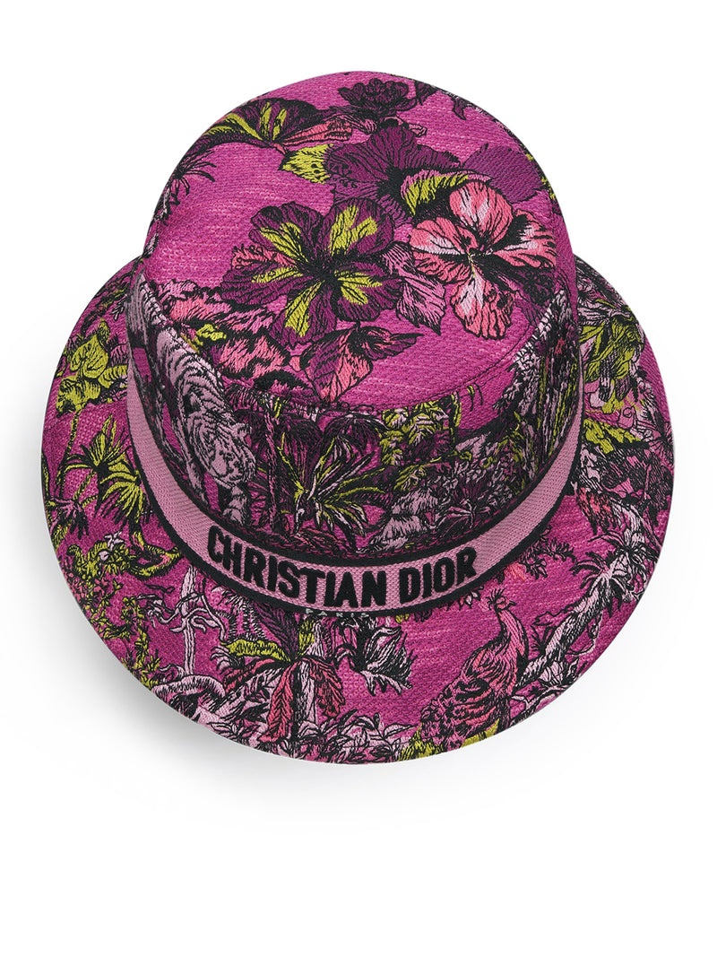 D-BOBBY TOILE DE JOUY VOYAGE FISHERMAN`S HAT WITH NARROW BRIM