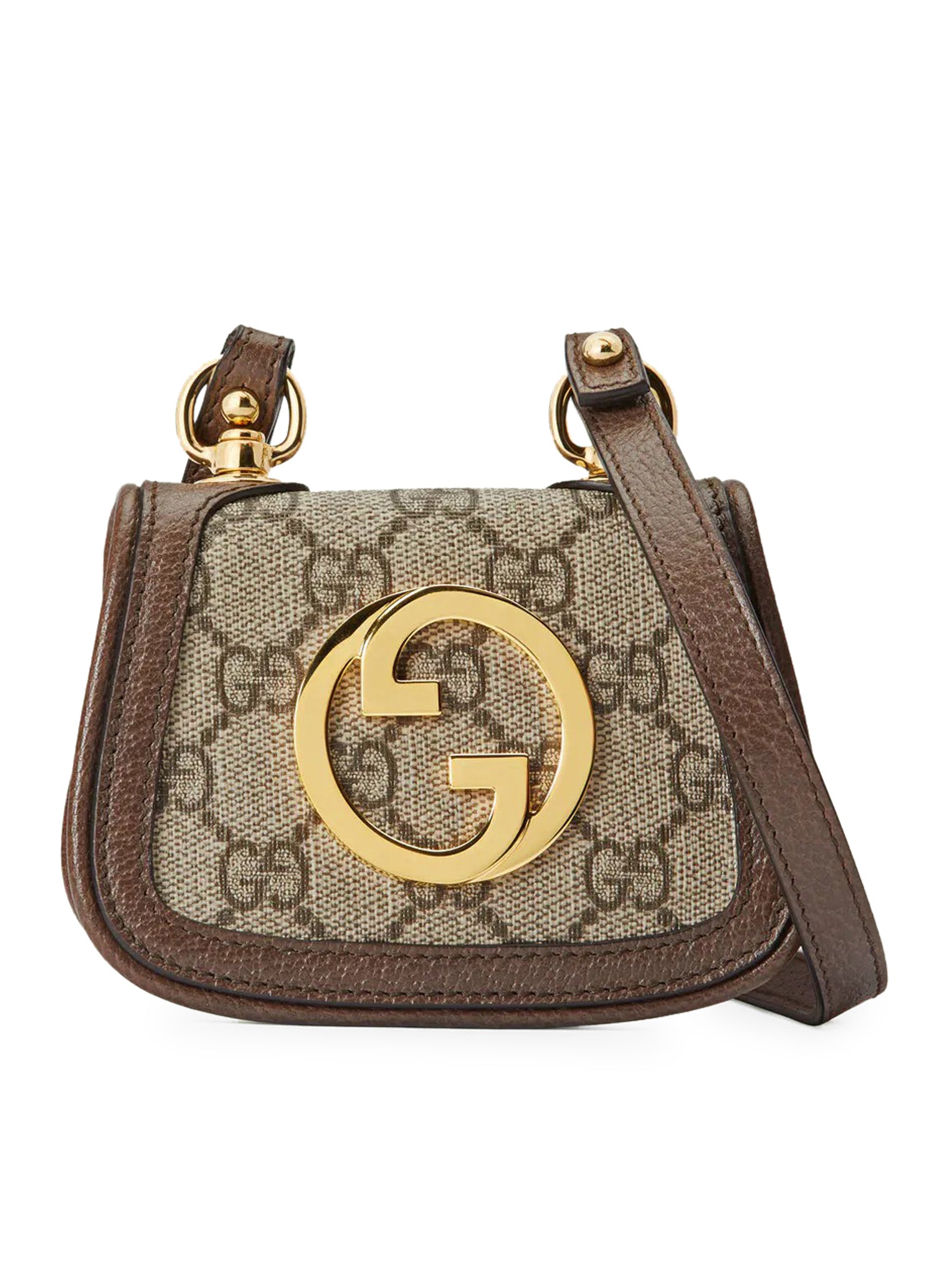 Gucci Blondie card holder with shoulder strap