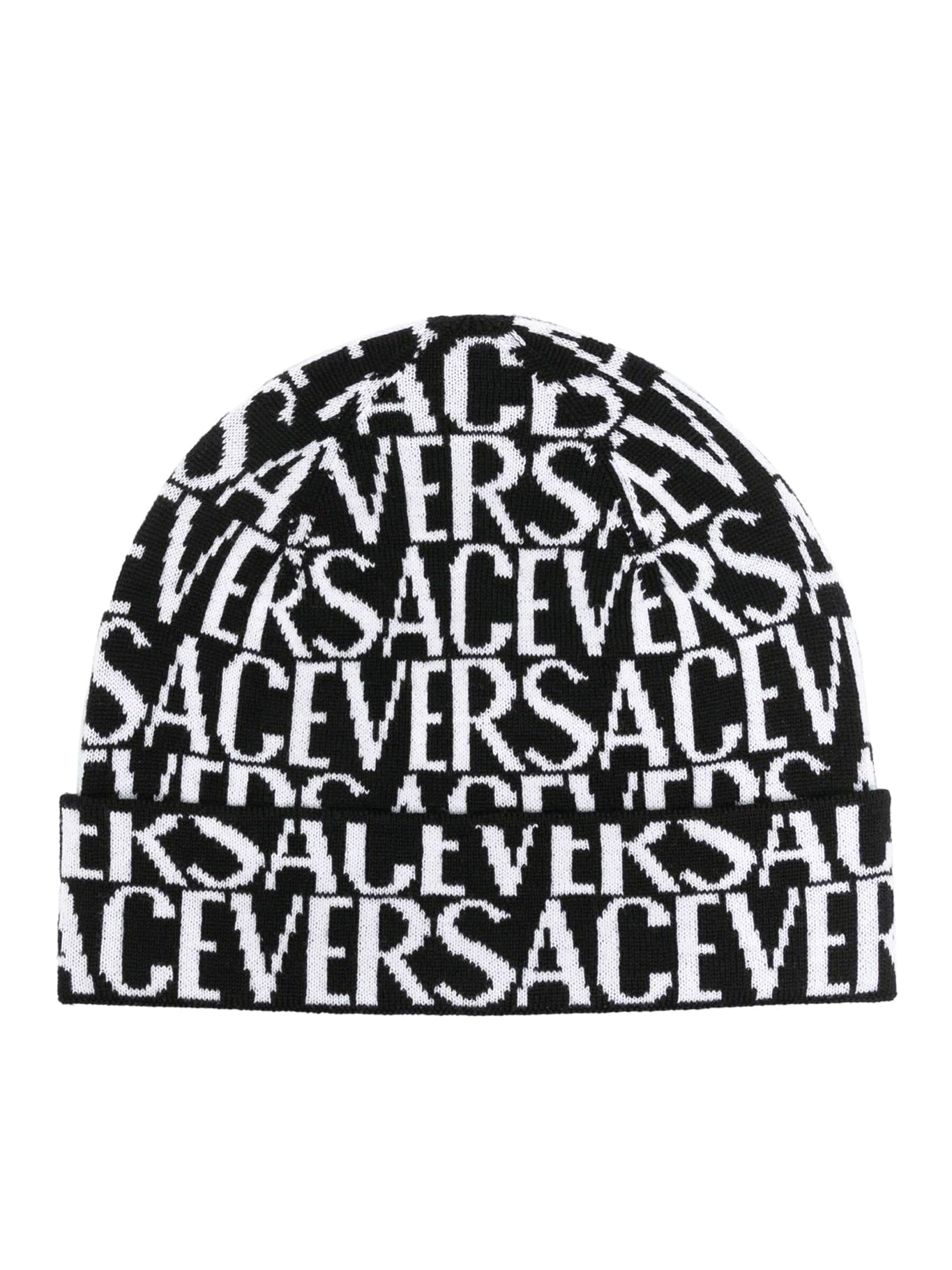 KNIT BEANIE VERSACE ALL OVER