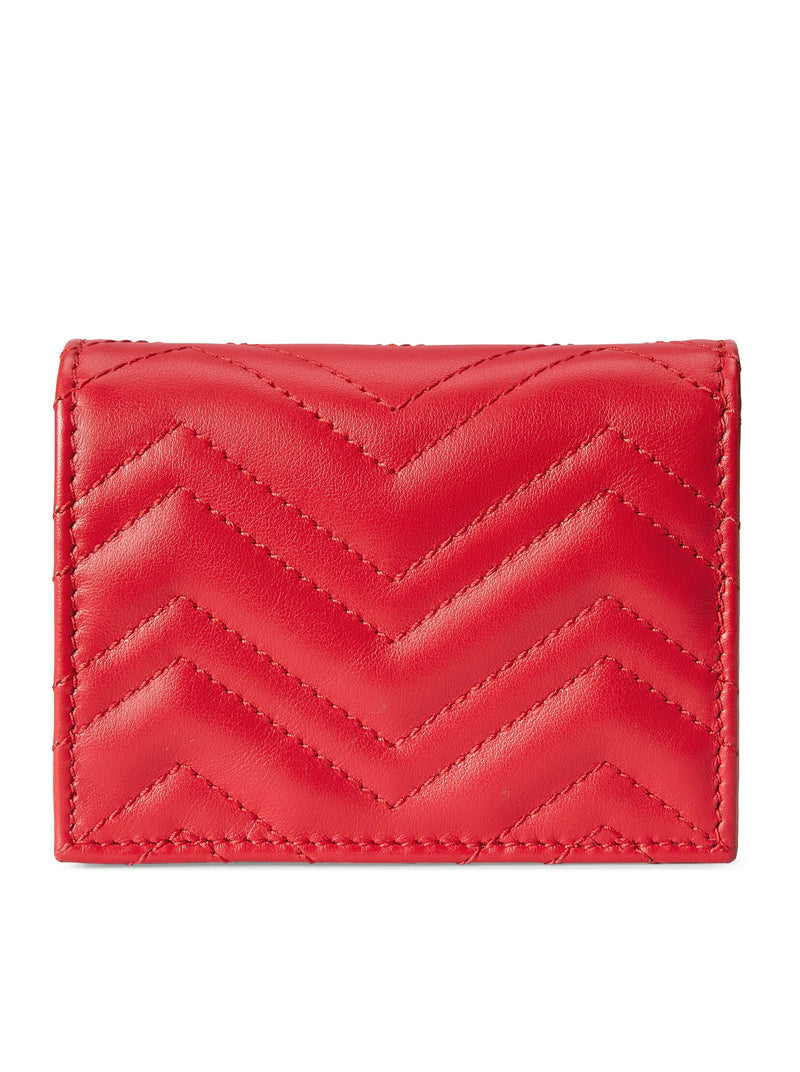 GG MARMONT CARD HOLDER IN MATELASSÉ LEATHER