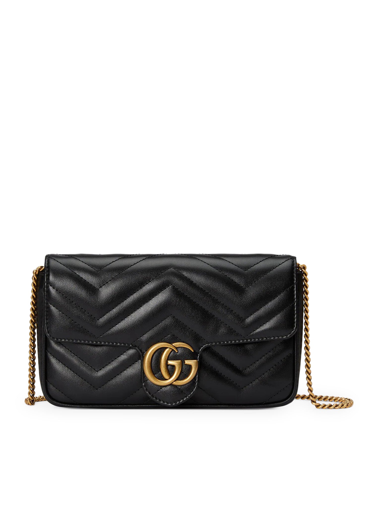 GG MARMONT MINI WALLET WITH CHAIN AND CARD HOLDER