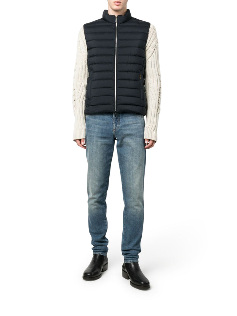 quilted zipped gilet