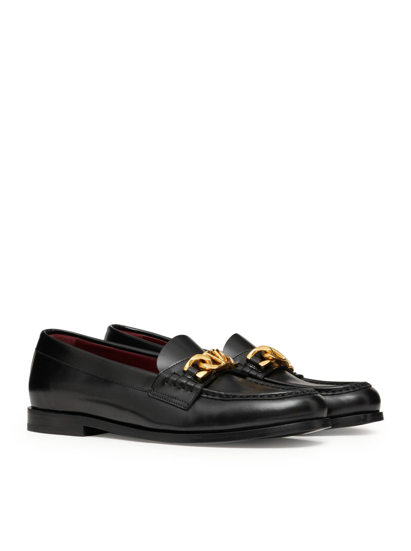 VLOGO CHAIN LOAFERS IN CALFSKIN