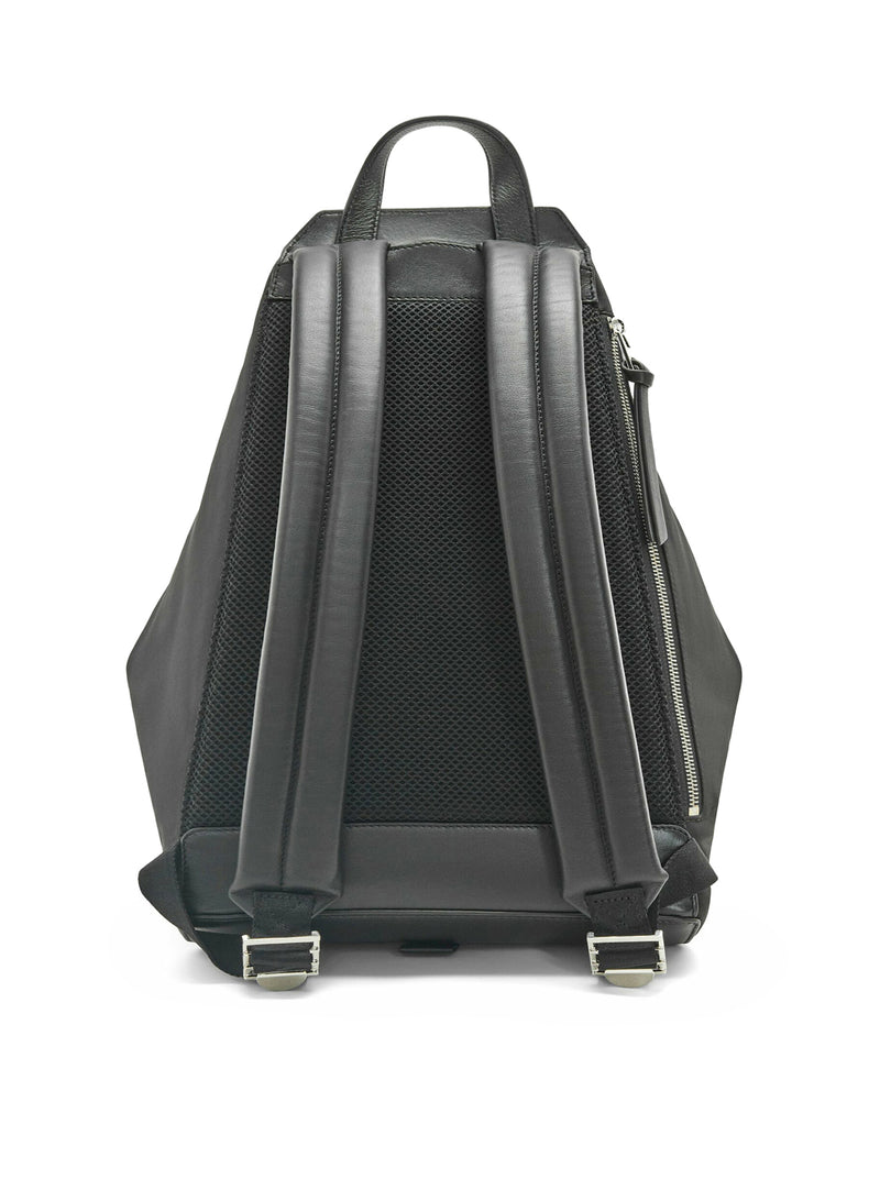 Small Convertible backpack in nylon and calfskin