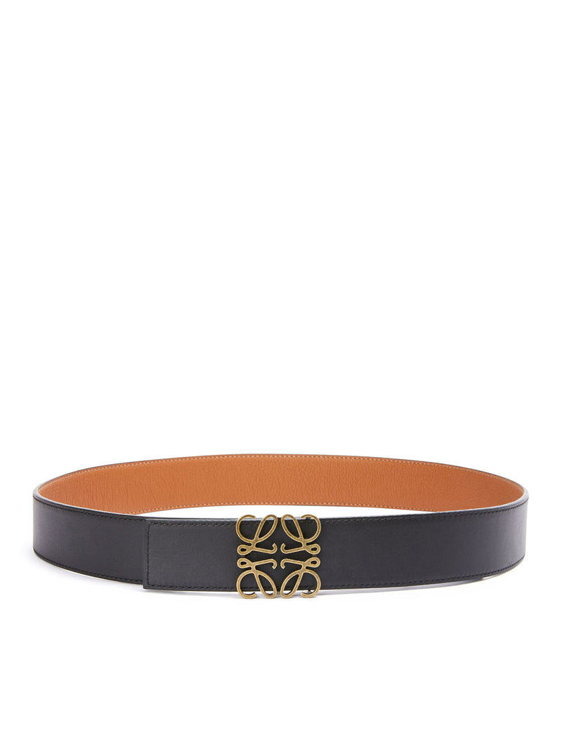 Cassandre belt with square buckle in smooth leather