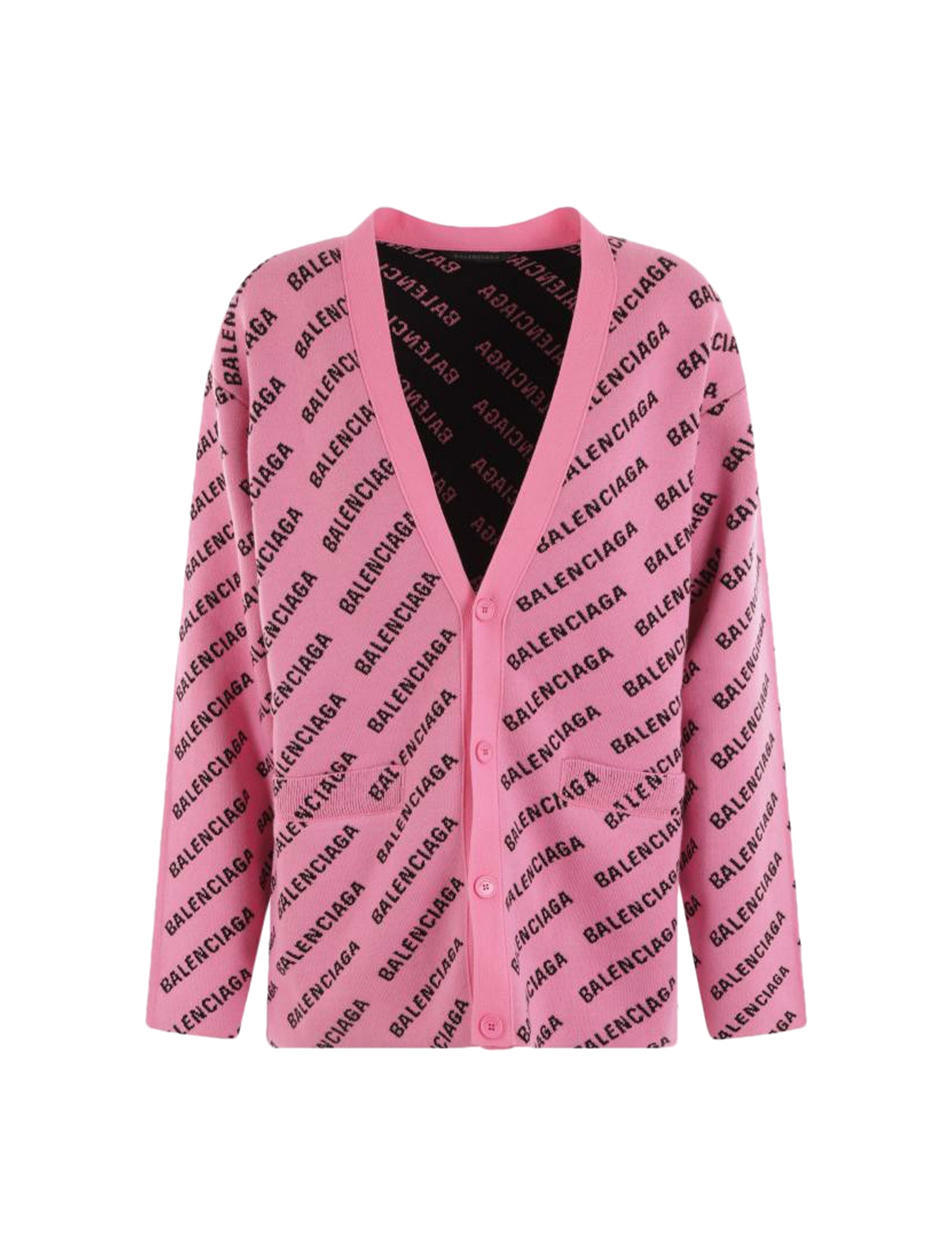 CARDIGAN IN COTTON BLEND WITH LETTERING LOGO
