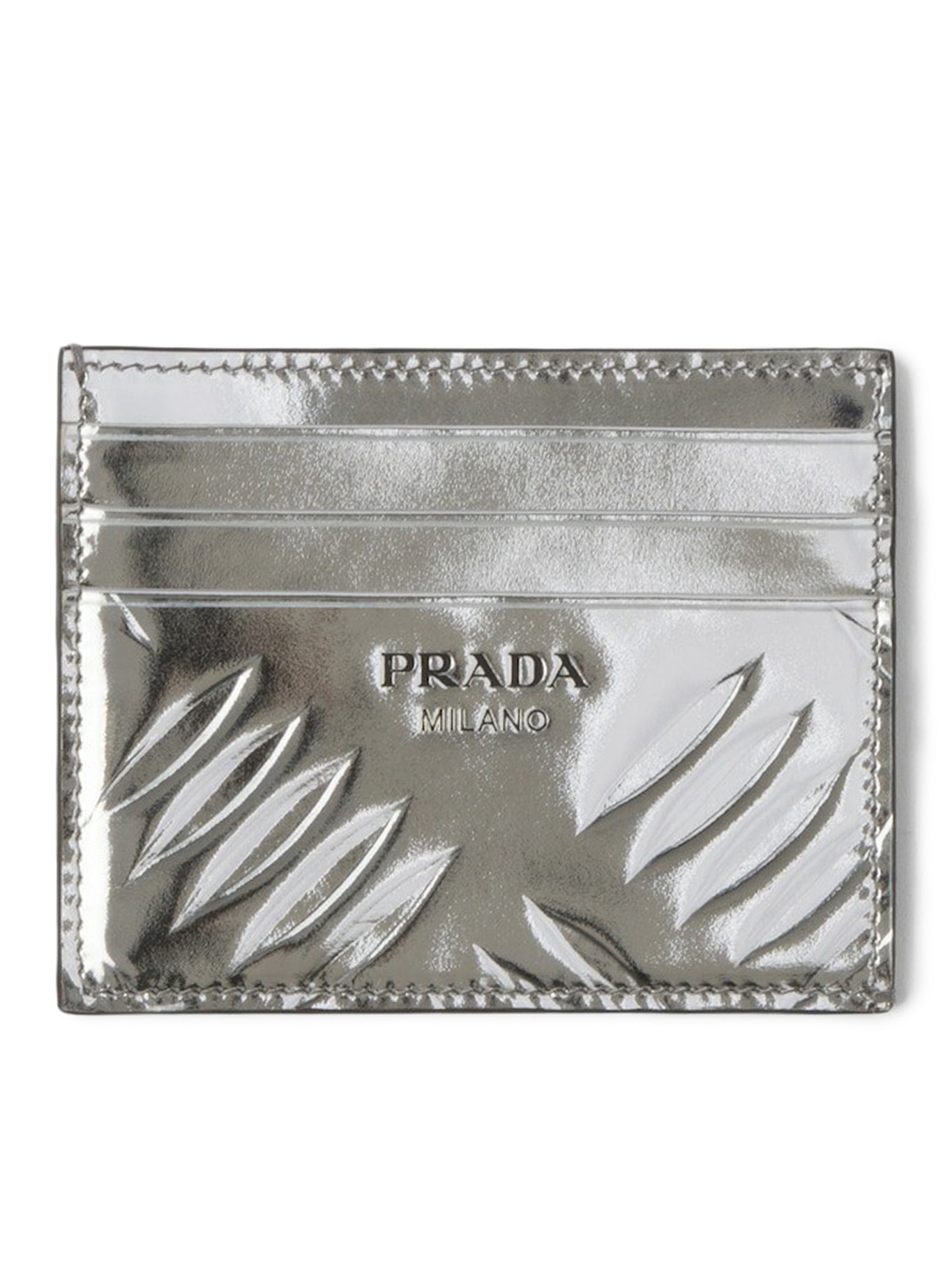 Brushed leather card holder