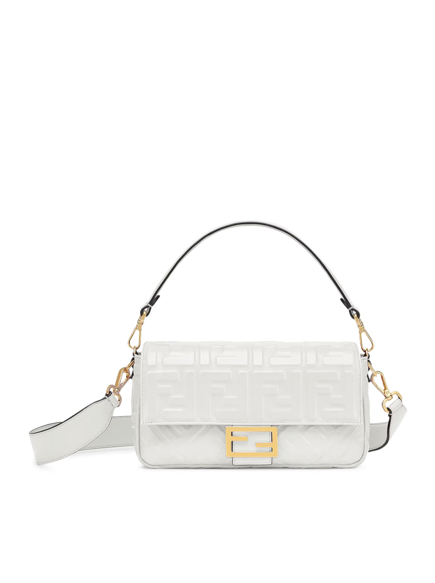 White leather BAGUETTE bag