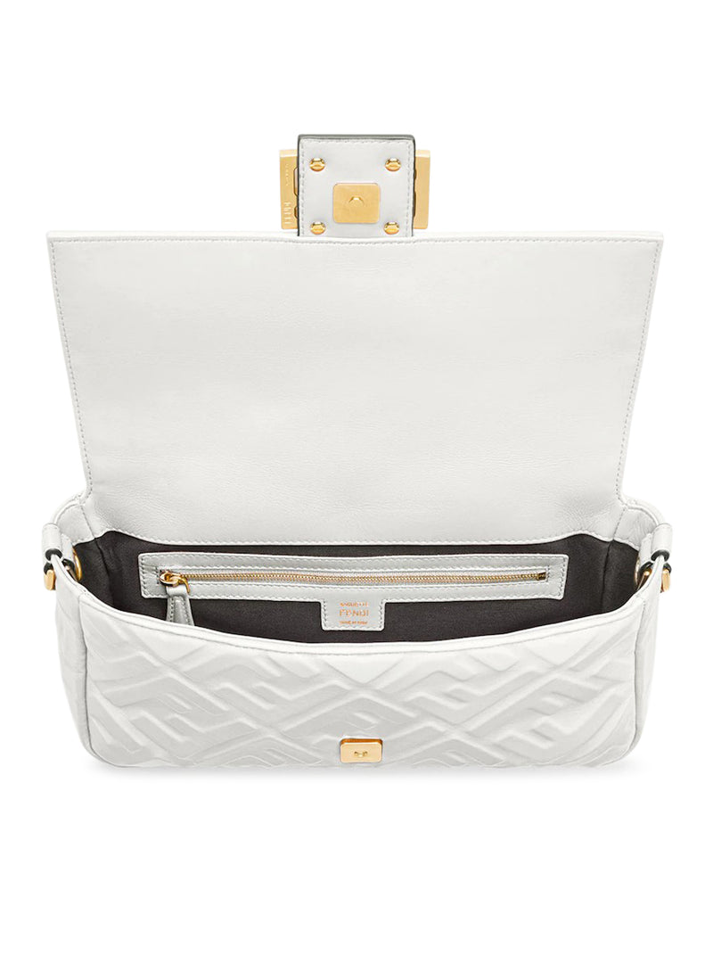 White leather BAGUETTE bag