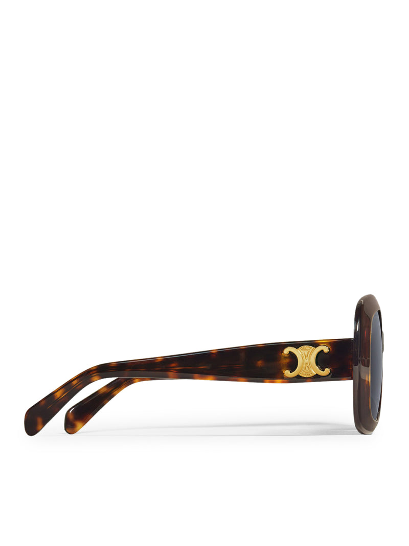 TRIOMPHE 10 SUNGLASSES IN RED HAVANA ACETATE