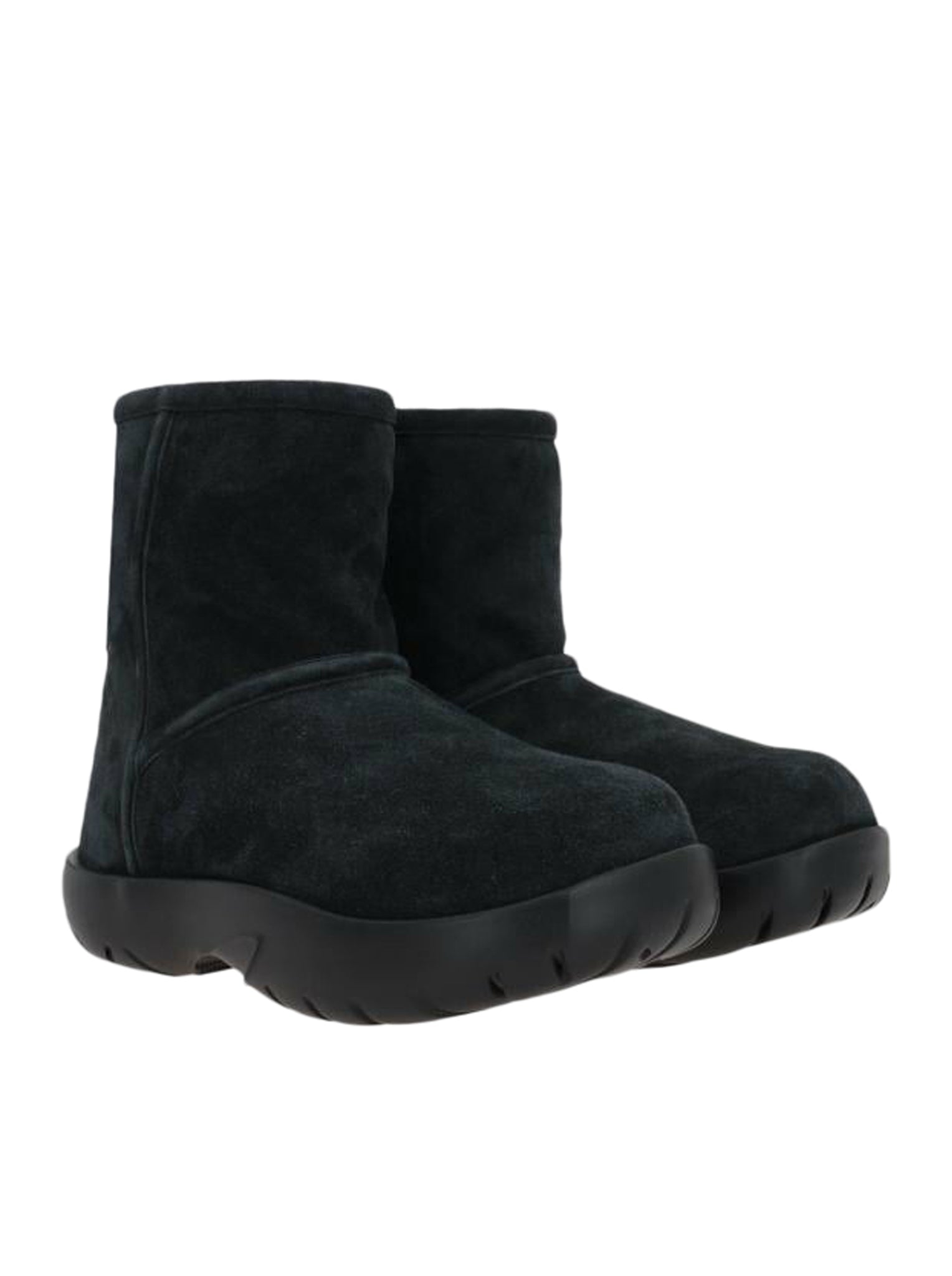 SNAP SUEDE ANKLE BOOTS