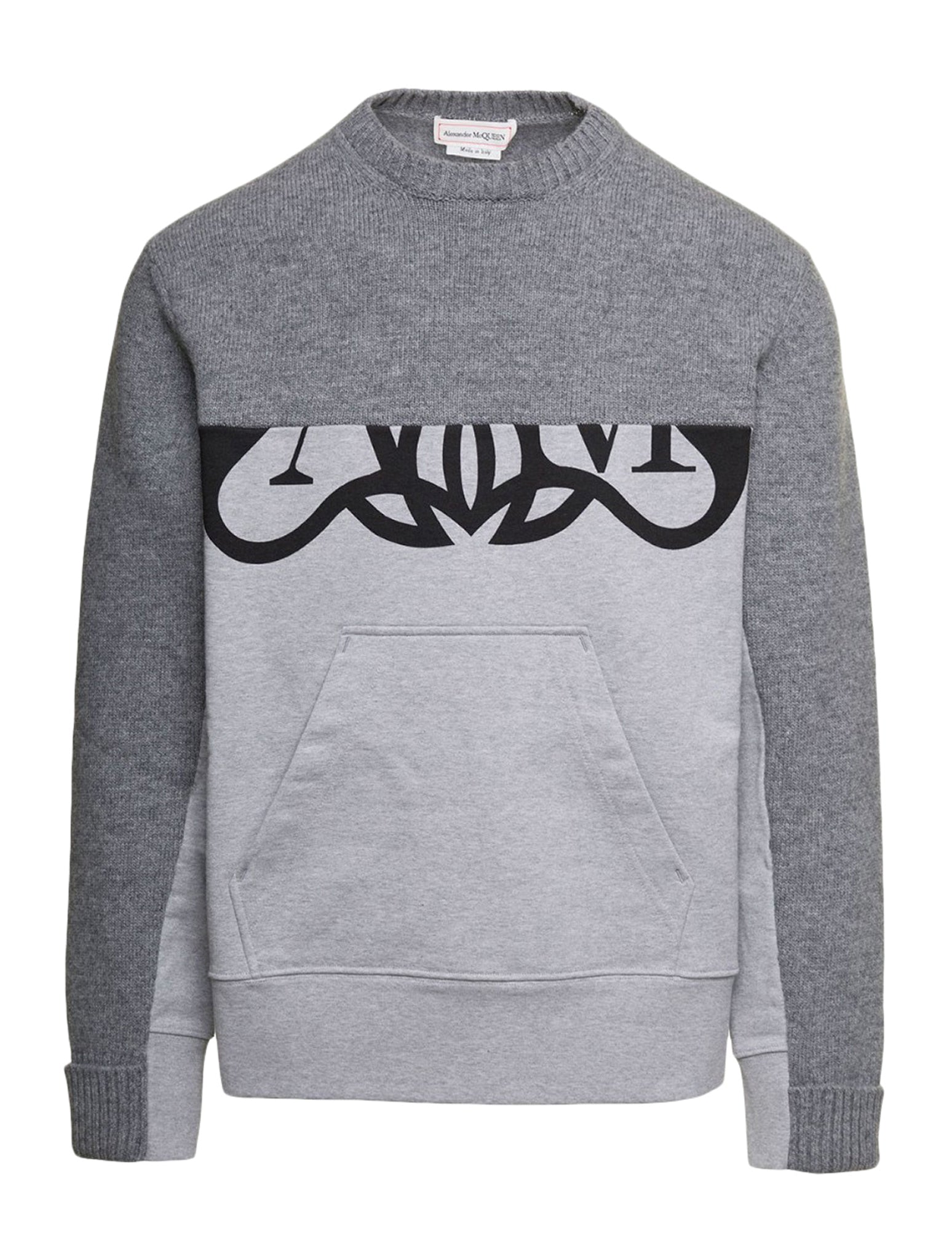 cotton sweater with logo