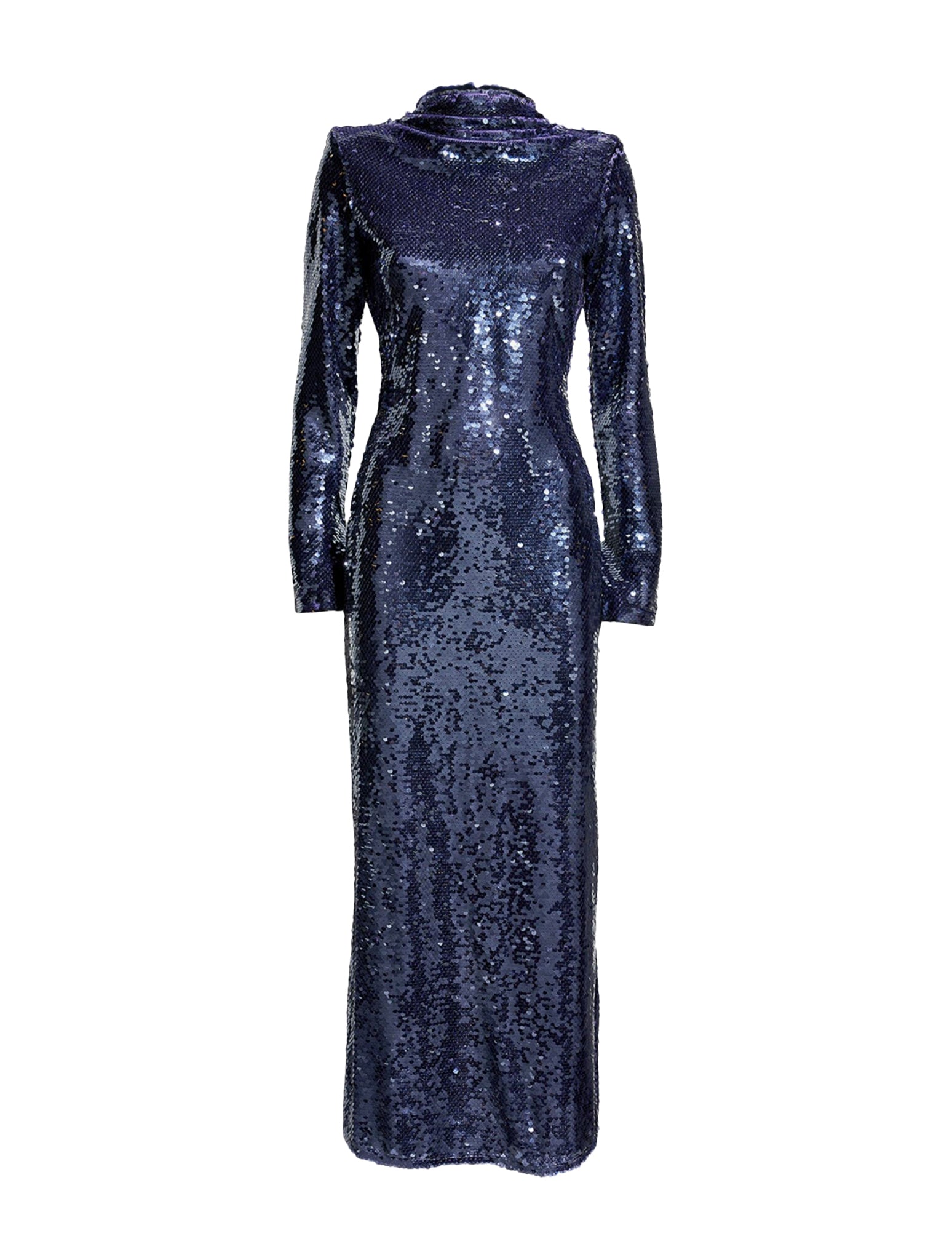 Sequin-Embellished Midi Dress