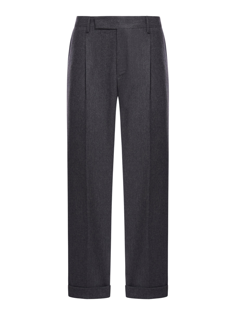 trousers with tailored pleats