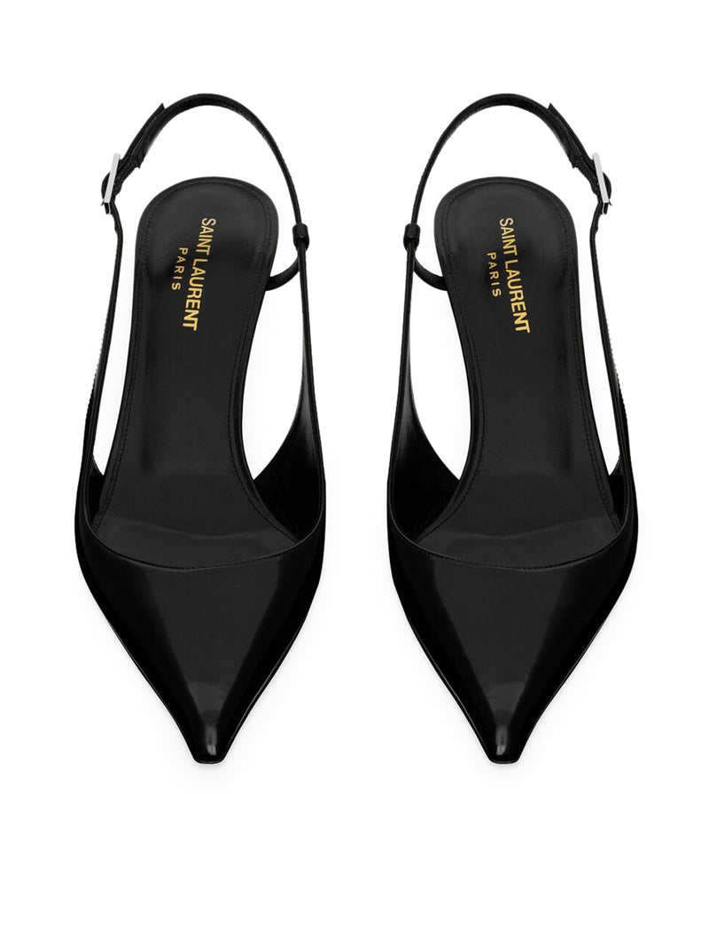 VENDOME slingback pumps in GLOSSY leather