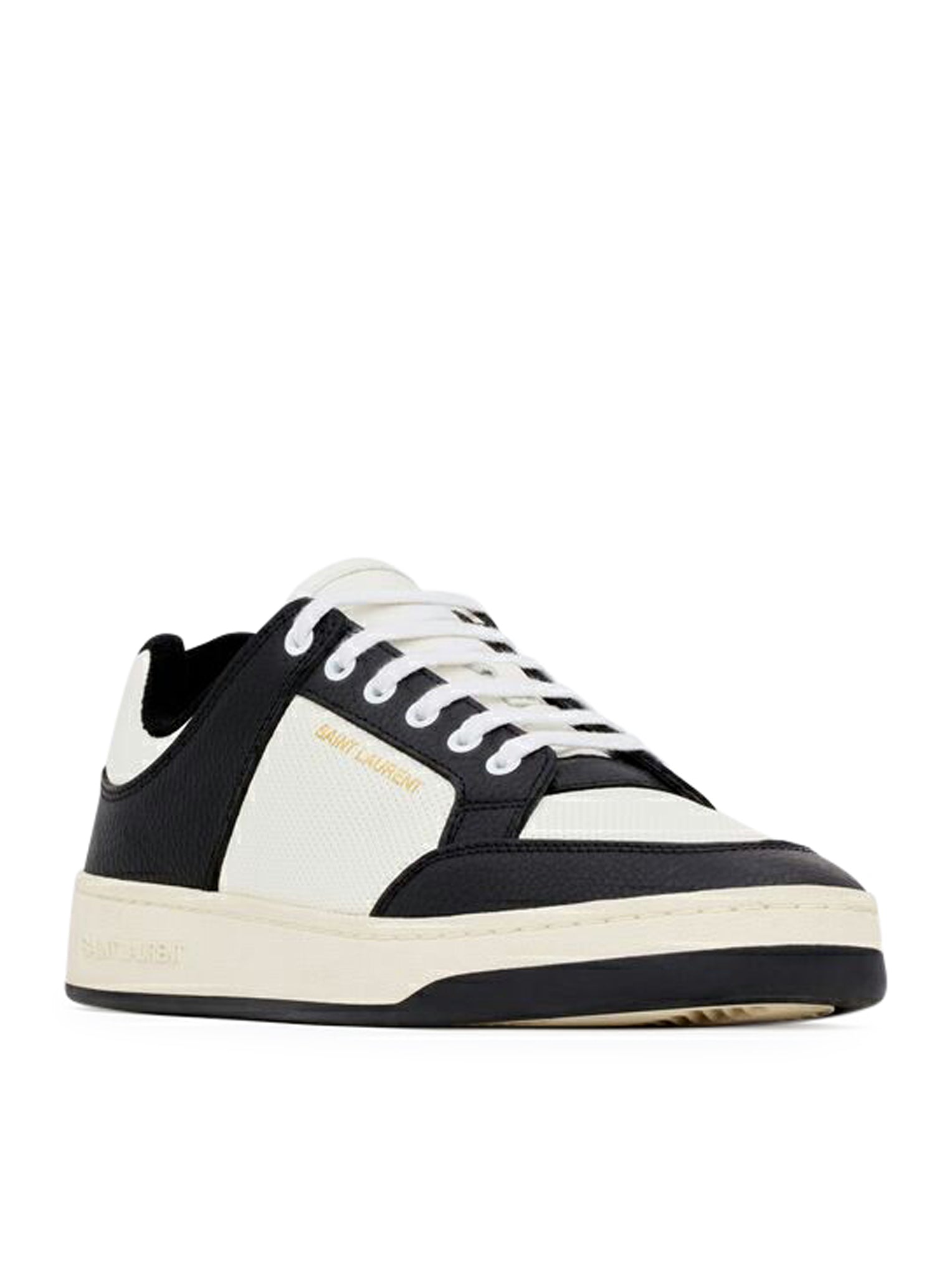 SL / 61 LOW SNEAKERS IN SMOOTH AND HAMMERED LEATHER