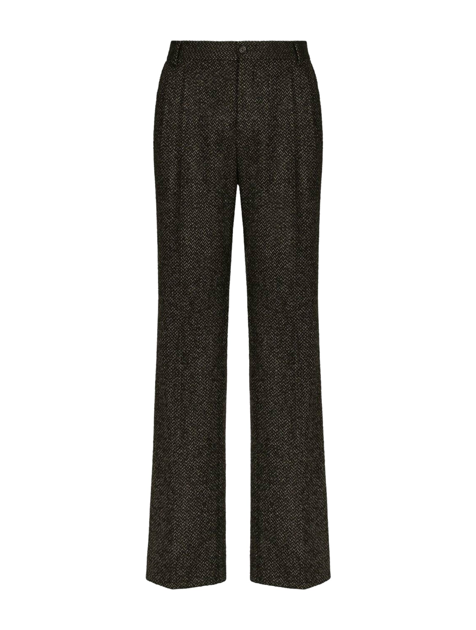 straight-leg stretch-wool trousers