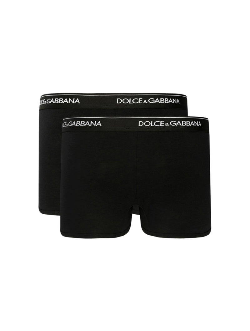 logo-waist cotton boxer briefs (set of two)