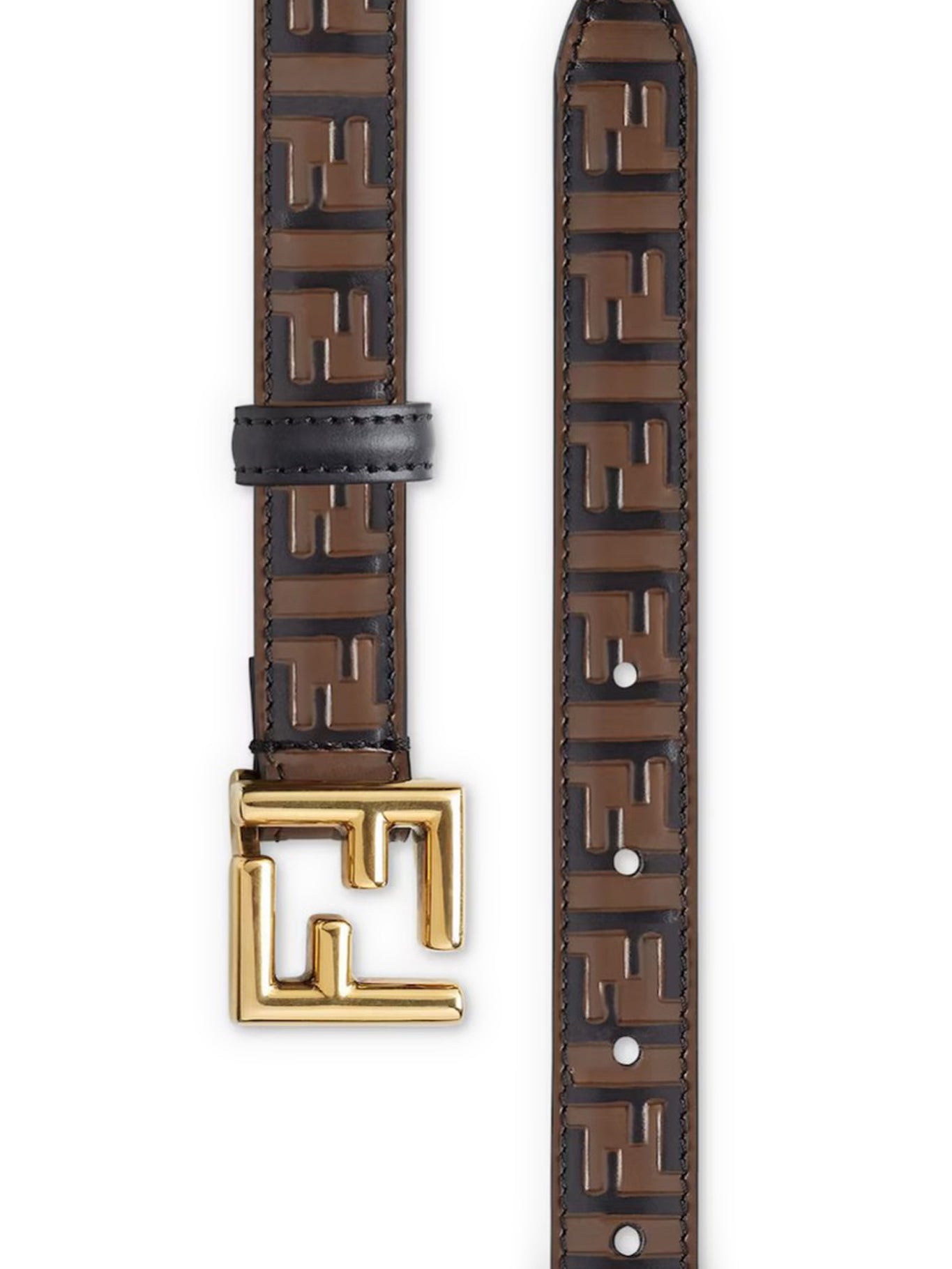 Brown leather FF belt