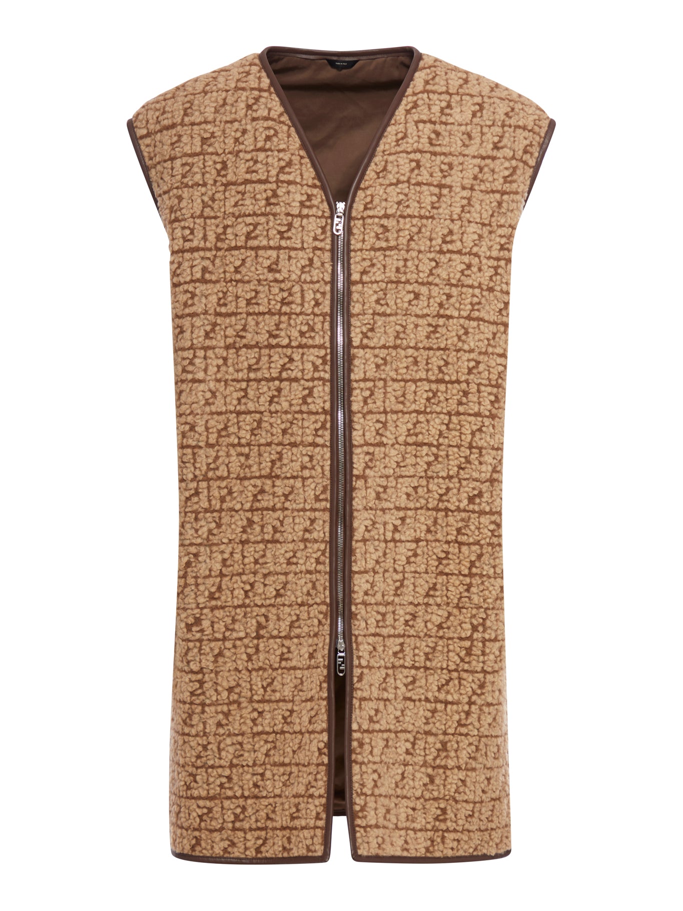 Brown teddy bear fabric vest