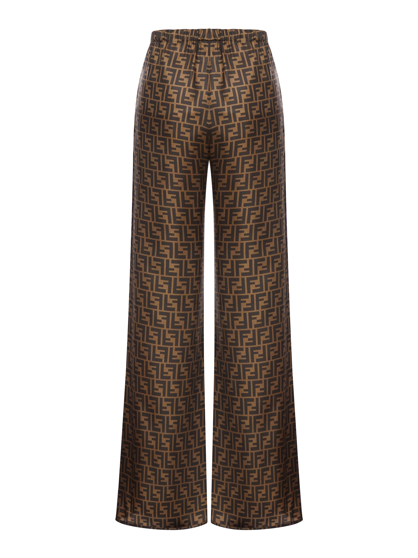 wide-leg trousers with FF logo