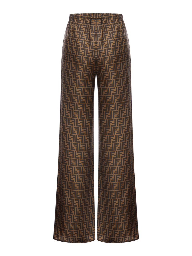 wide-leg trousers with FF logo