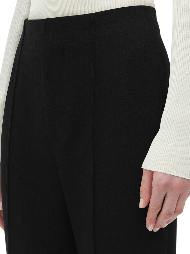 STRUCTURED COTTON TROUSERS