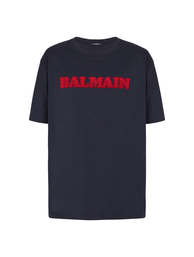 Retro flocked Balmain T-shirt